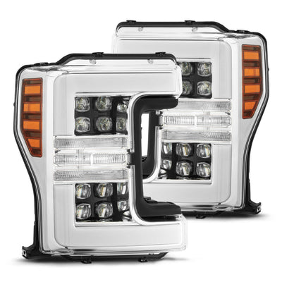 NOVA Active LED DRL Sequential Projector Headlights <br> 17-19 Ford F-250 F-350 F-450 F-550 Super Duty