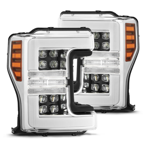 NOVA Active LED DRL Sequential Projector Headlights <br> 17-19 Ford F-250 F-350 F-450 F-550 Super Duty