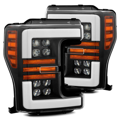 NOVA Active LED DRL Sequential Projector Headlights <br> 17-19 Ford F-250 F-350 F-450 F-550 Super Duty