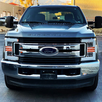 NOVA Active LED DRL Sequential Projector Headlights <br> 17-19 Ford F-250 F-350 F-450 F-550 Super Duty