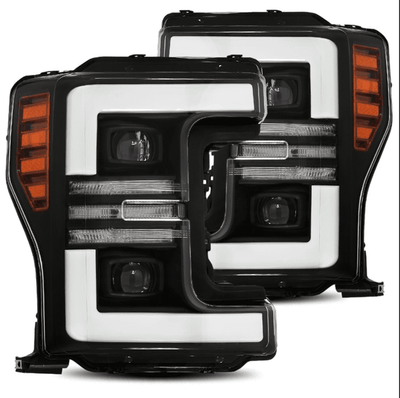 PRO-Series Active LED Sequentail Projector Headlight <br> 17-19 Ford F-250 F-350 F-450 F-550 Super Duty