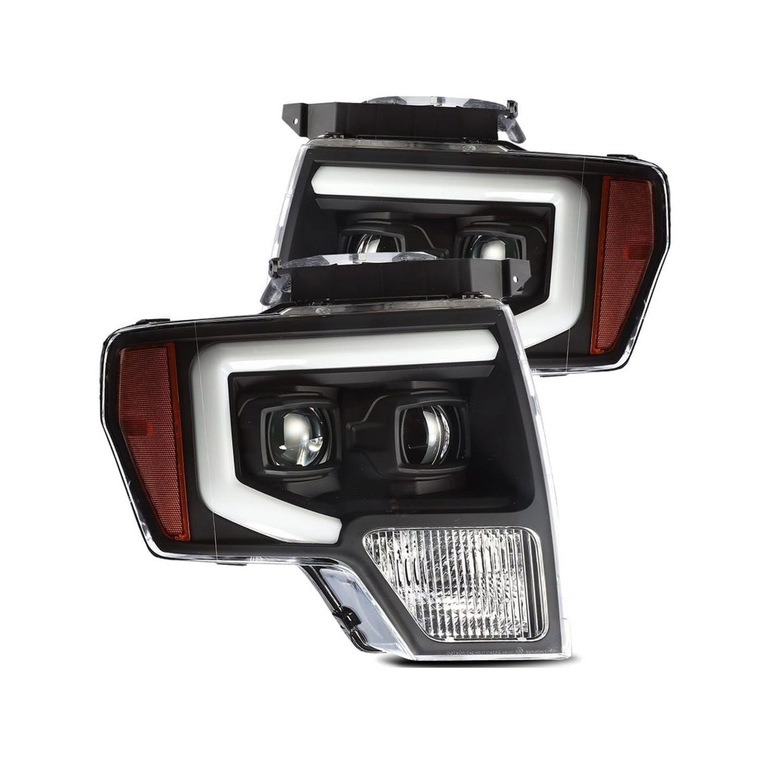 Active LED DRL Sequential Projector Headlights <br> 09-14 Ford F-150