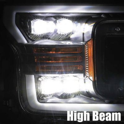NOVA Active LED DRL Sequential Projector Headlights <br> 18-19 Ford F-150