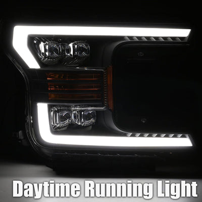 NOVA Active LED DRL Sequential Projector Headlights <br> 18-19 Ford F-150