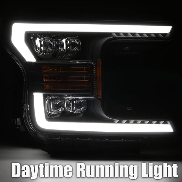 NOVA Active LED DRL Sequential Projector Headlights <br> 18-19 Ford F-150