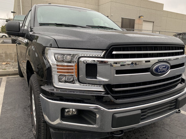 NOVA Active LED DRL Sequential Projector Headlights <br> 18-19 Ford F-150