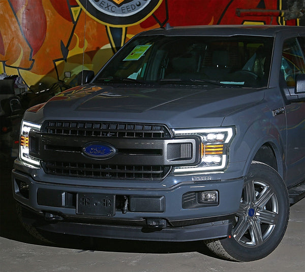 NOVA Active LED DRL Sequential Projector Headlights <br> 18-19 Ford F-150