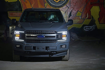 NOVA Active LED DRL Sequential Projector Headlights <br> 18-19 Ford F-150