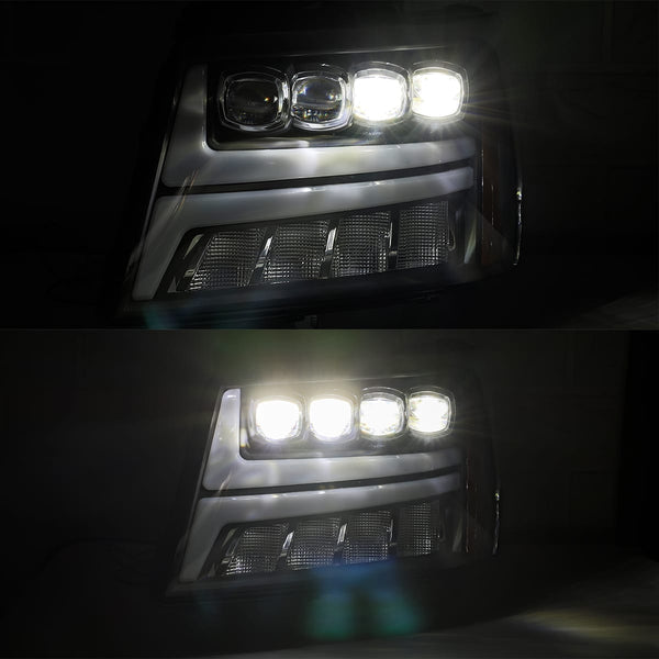 NOVA-Series Active LED DRL Projector Headlights <br> 07-14 Chevy Suburban, Tahoe, Avalanche