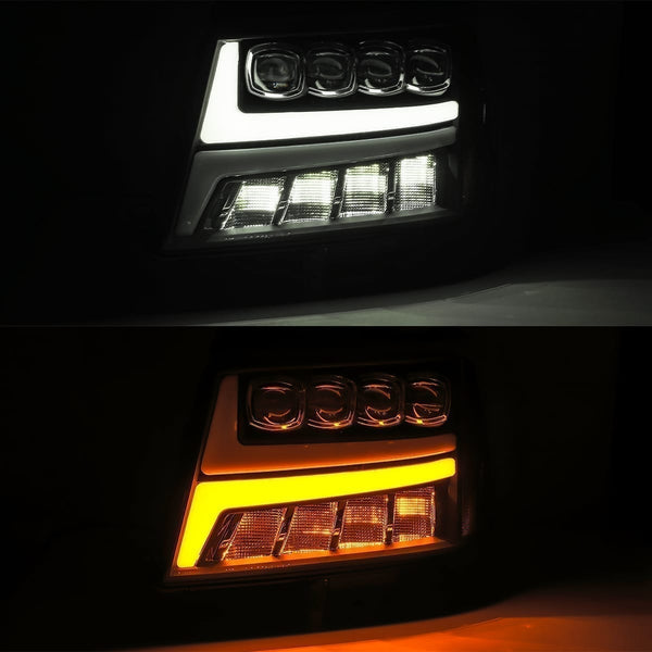 NOVA-Series Active LED DRL Projector Headlights <br> 07-14 Chevy Suburban, Tahoe, Avalanche