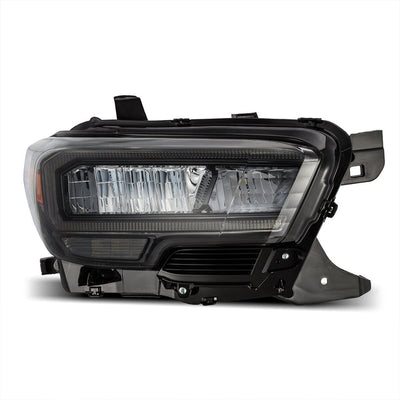 Alpha-Black LUXX-Series LED DRL Crystal Headlights <br> 16-23 Toyota Tacoma