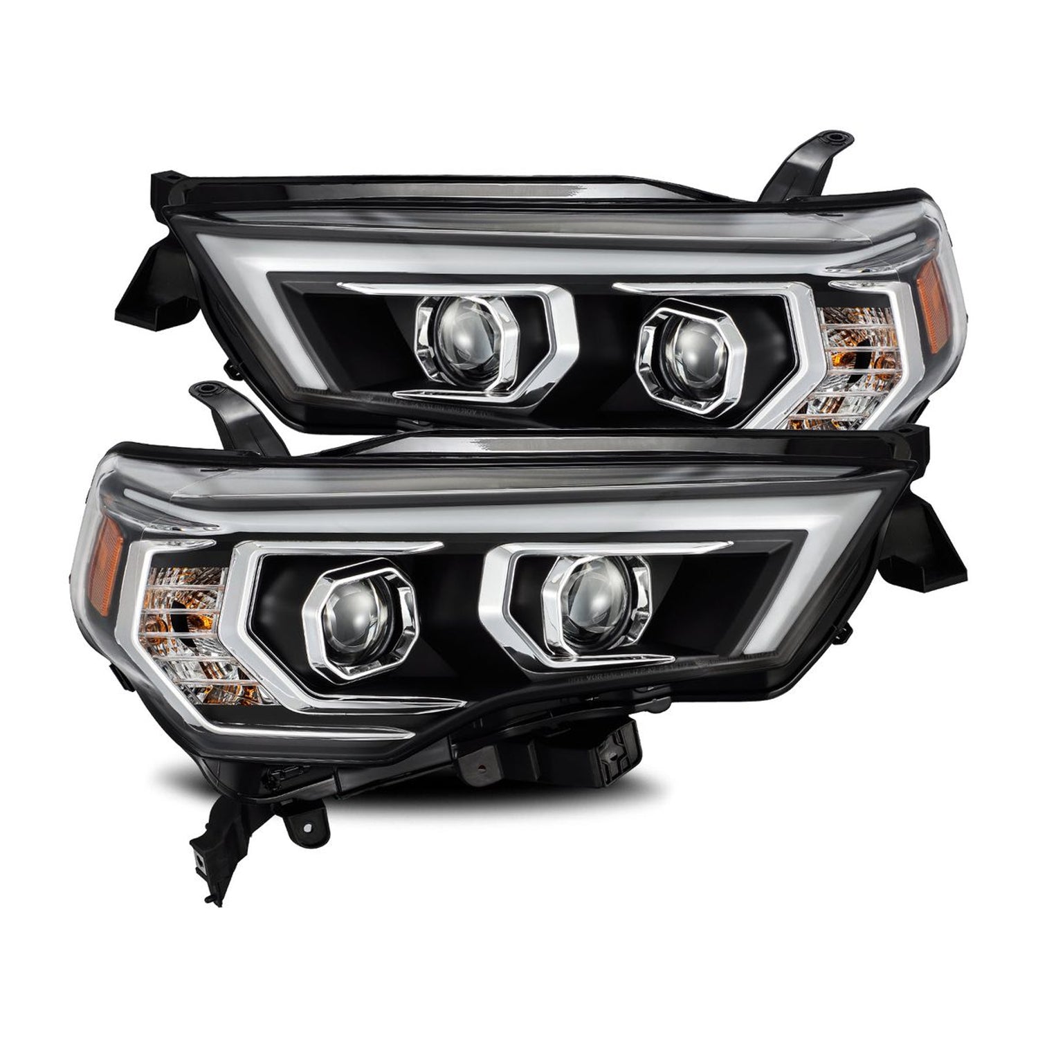 LUXX Active LED DRL Sequential Projector Headlights <br> 14-22 Toyota 4Runner