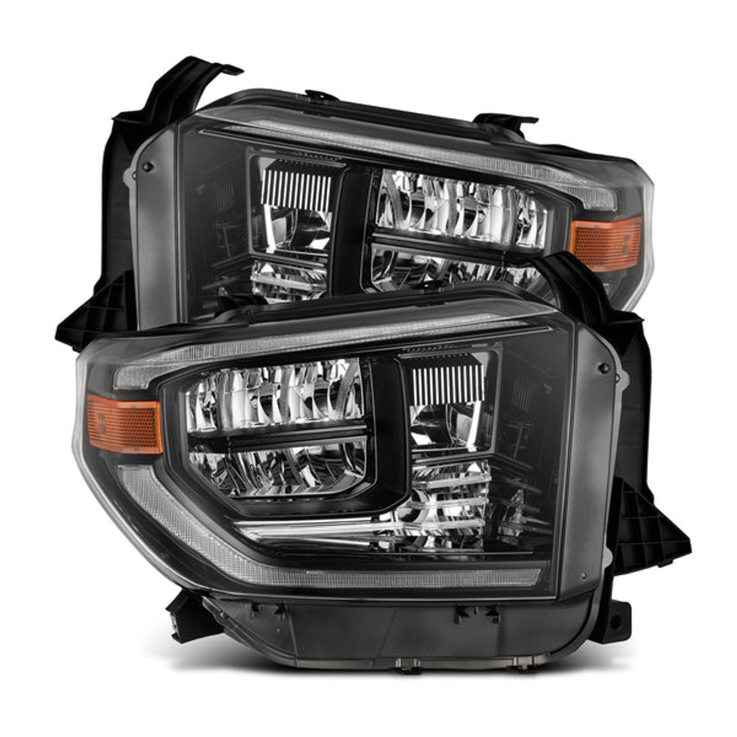 Alpha Black LUXX Series Crystal Headlights <br> 14-21 Toyota Tundra