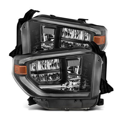 Alpha Black LUXX Series Crystal Headlights <br> 14-21 Toyota Tundra