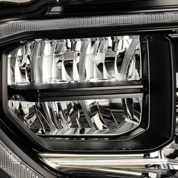 Alpha Black LUXX Series Crystal Headlights <br> 14-21 Toyota Tundra