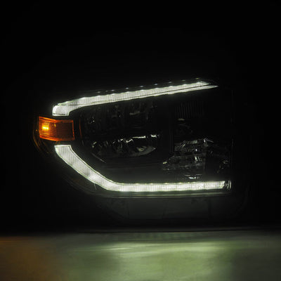 Alpha Black LUXX Series Crystal Headlights <br> 14-21 Toyota Tundra