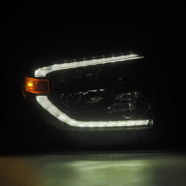 Alpha Black LUXX Series Crystal Headlights <br> 14-21 Toyota Tundra