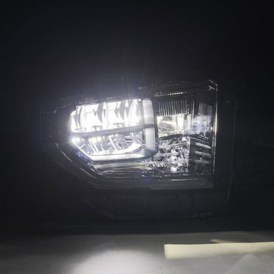 Alpha Black LUXX Series Crystal Headlights <br> 14-21 Toyota Tundra