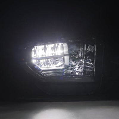 Alpha Black LUXX Series Crystal Headlights <br> 14-21 Toyota Tundra