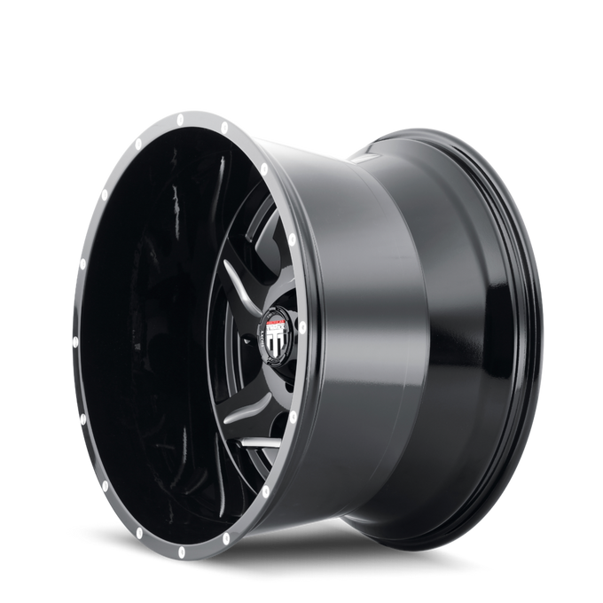 Ninja AT163 Gloss Black Milled Wheel <br> 03-26 Ford F-150 Lightning Expedition