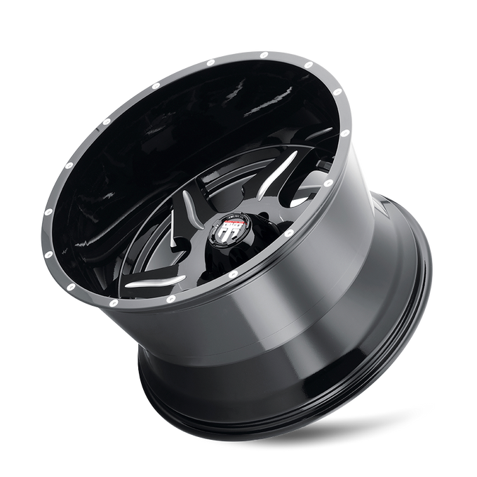 Ninja AT163 Gloss Black Milled Wheel <br> 03-26 Ford F-150 Lightning Expedition