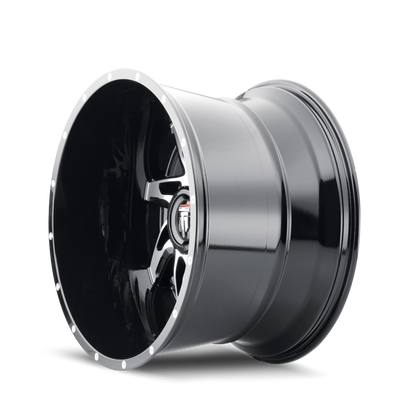 Spyder AT183 Gloss Black Machined Wheel <br> 11-26 Chevy Silverado GMC Sierra 2500 3500 HD