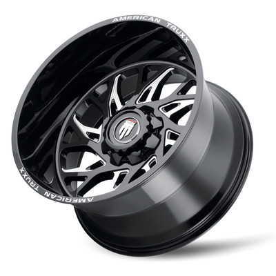 Destiny AT1913 Gloss Black Milled Wheel <br> 99-26 Ford F-250 F-350 Super Duty