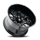 Restless AT1915 Gloss Black Milled Wheel <br> 20x10 / 5x127 BP / -25mm Offset / 78.1mm Hub