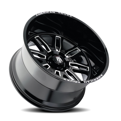 Restless AT1915 Gloss Black Milled Wheel <br> 99-26 Ford F-250 F-350 Super Duty