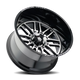 Restless AT1915 Gloss Black Mach Wheel <br> 24x14 / 6x139.7 BP / -76mm Offset / 106mm Hub