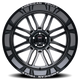 Restless AT1915 Gloss Black Mach Wheel <br> 24x14 / 6x139.7 BP / -76mm Offset / 106mm Hub