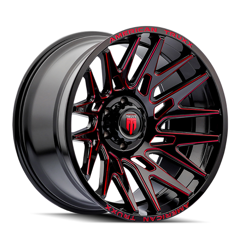 Evolution AT1919 Gloss Black Prizm Red Wheel <br> 03-26 Ford F-150 Lightning Expedition