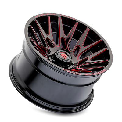 Evolution AT1919 Gloss Black Prizm Red Wheel <br> 03-26 Ford F-150 Lightning Expedition