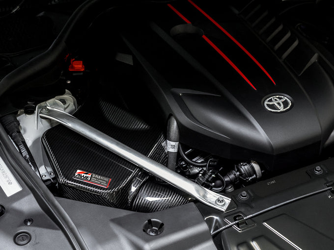 S-FLO Carbon Intake Lid <br>20,23-25 Toyota GR Supra