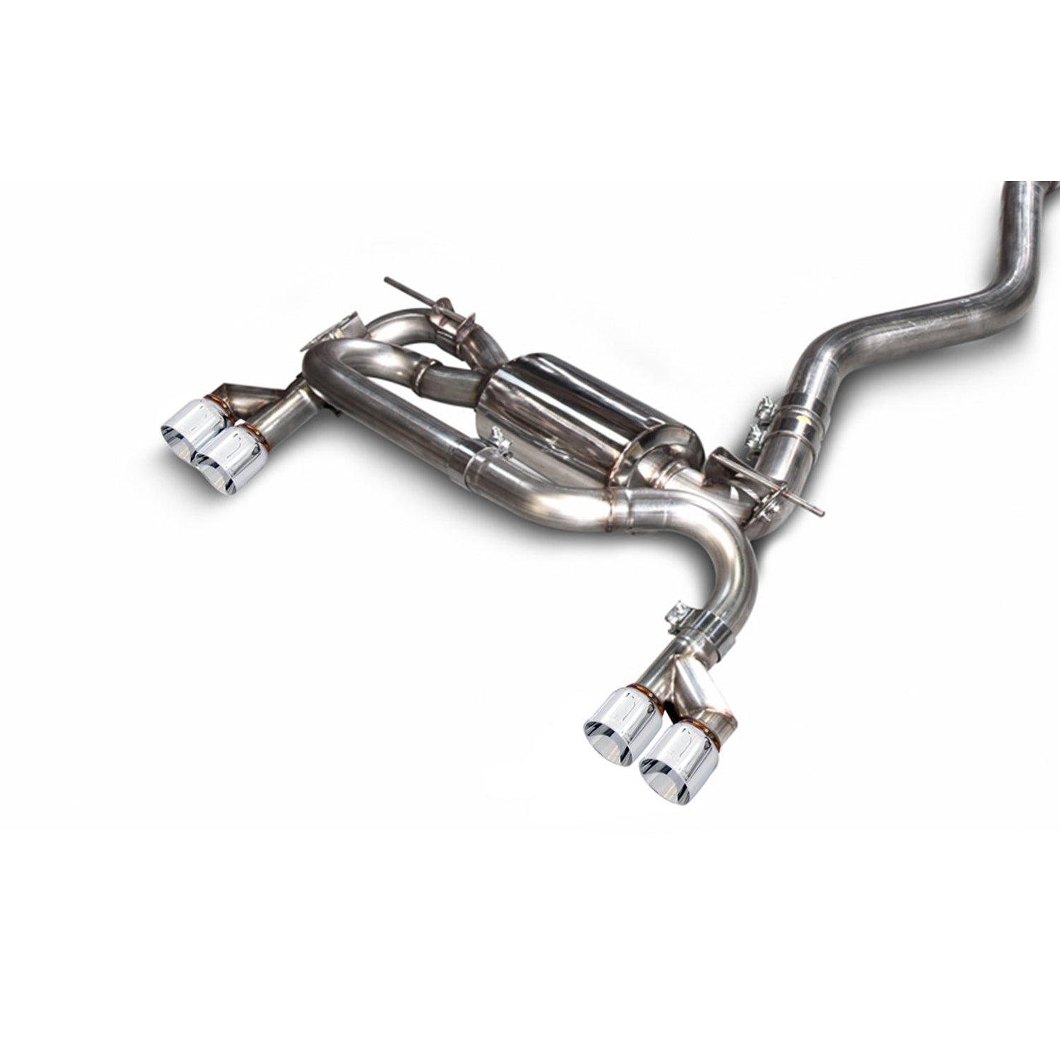 Touring Edition Axle-back Exhaust, Quad Outlet <br>12-16 BMW 328i, 13-16 328i xDrive, 14-16 428i xDrive