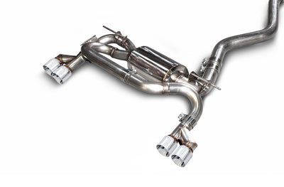 Touring Edition Axle-back Exhaust, Quad Outlet <br>12-16 BMW 328i, 13-16 328i xDrive, 14-16 428i xDrive