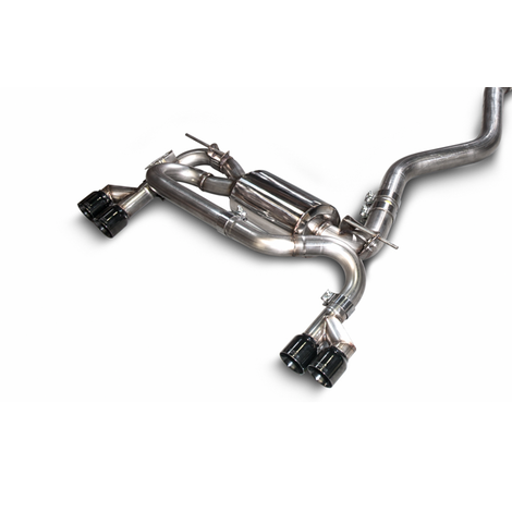 Touring Edition Axle-back Exhaust, Quad Outlet <br>12-16 BMW 328i, 13-16 328i xDrive, 14-16 428i xDrive