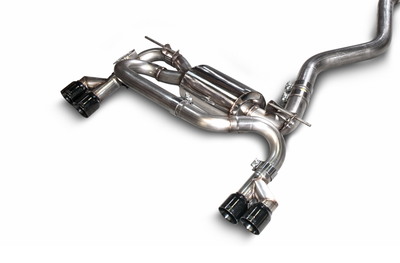 Touring Edition Axle-back Exhaust, Quad Outlet <br>12-16 BMW 328i, 13-16 328i xDrive, 14-16 428i xDrive