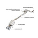 Touring Edition Exhaust <br>06-10 Volkswagen Jetta