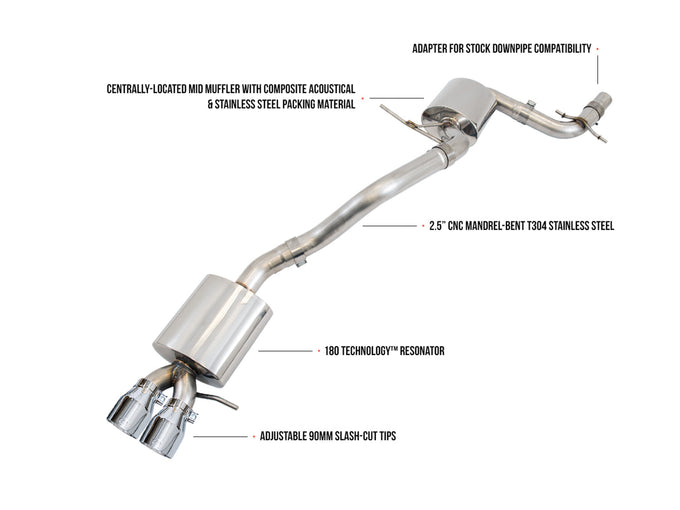 Touring Edition Exhaust <br>06-10 Volkswagen Jetta