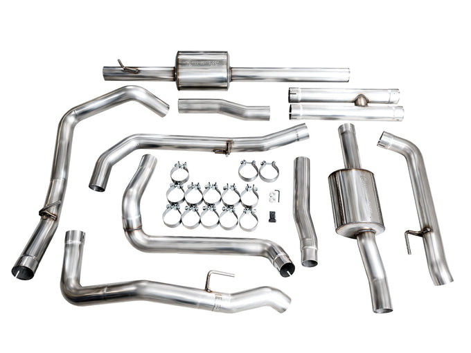 0FG Catback Split Rear Exit Exhaust <br>19-25 Chevy Silverado, GMC Sierra 1500