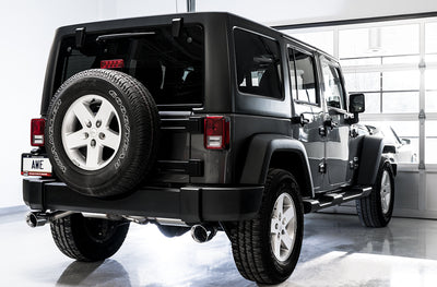 Tread Edition Axleback Dual Exhaust <br>12-17 Jeep Wrangler