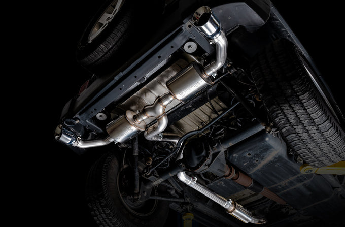 Tread Edition Axleback Dual Exhaust <br>12-17 Jeep Wrangler