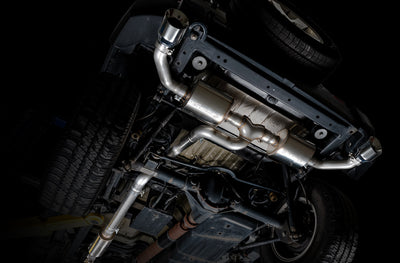 Tread Edition Axleback Dual Exhaust <br>12-17 Jeep Wrangler