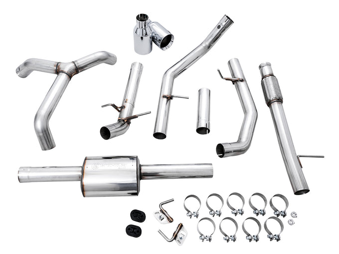 0FG Catback Split Rear Exit Exhaust <br>19-25 Chevy Silverado, GMC Sierra 1500