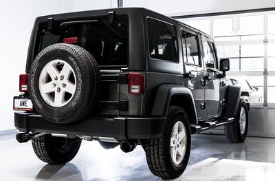 Tread Edition Axleback Dual Exhaust <br>12-18 Jeep Wrangler