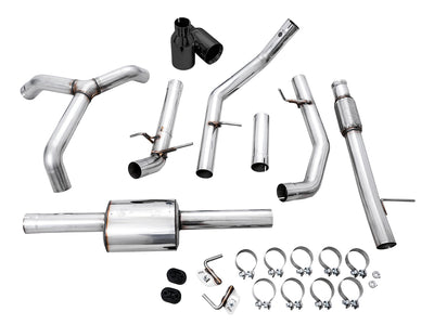 0FG Catback Split Rear Exit Exhaust <br>19-25 Chevy Silverado, GMC Sierra 1500
