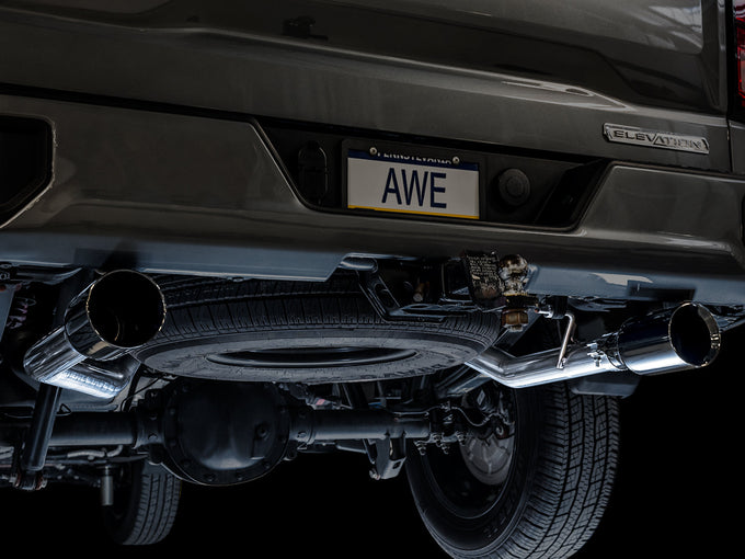 0FG Catback Split Rear Exit Exhaust <br>19-25 Chevy Silverado, GMC Sierra 1500