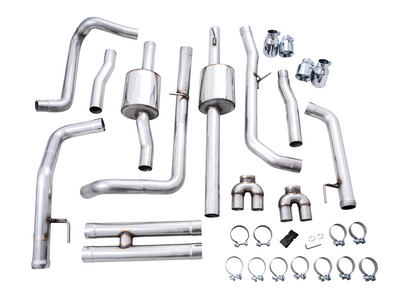 0FG Catback Split Rear Exit Exhaust <br>19-25 Chevy Silverado, GMC Sierra 1500