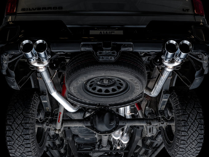 0FG Catback Split Rear Exit Exhaust <br>19-25 Chevy Silverado, GMC Sierra 1500